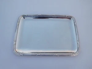 French Art Nouveau Deco Victorian Edwardian Fasces Small Sterling Silver Tray !! - Picture 1 of 11