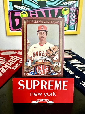2023 Topps Allen & Ginter Shohei Ohtani Rip Card /99 RIPPED Greg Maddux SSP Mini - Image 1 of 2