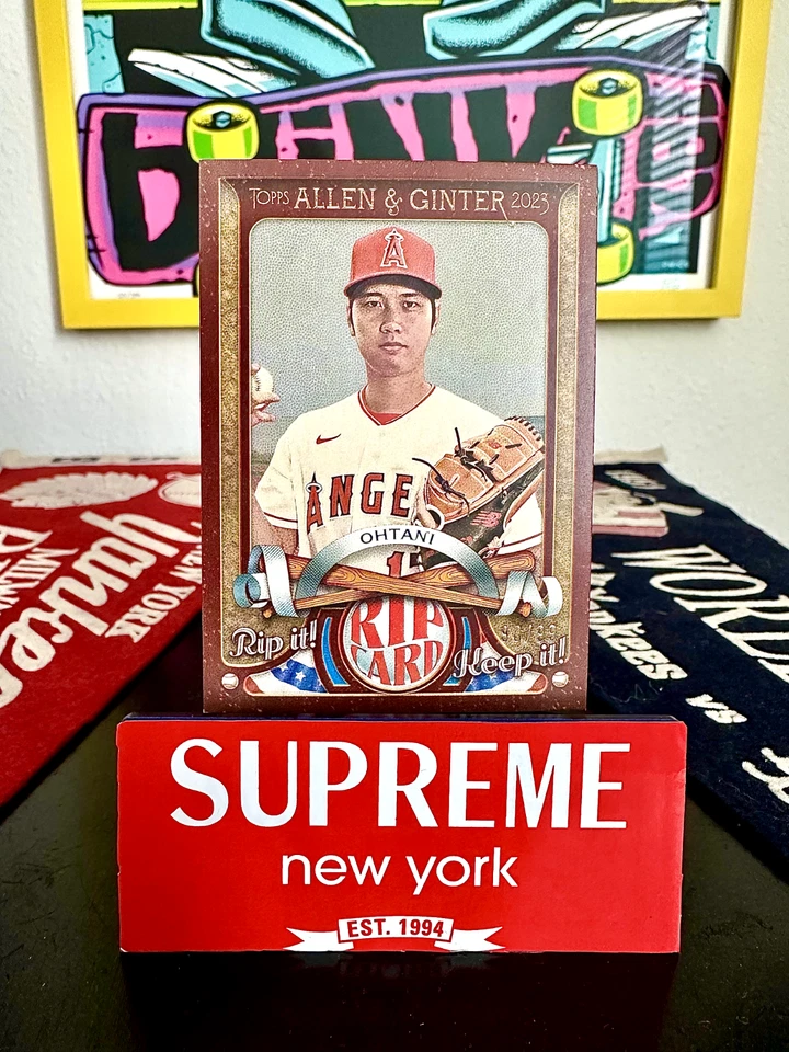 2023 Topps Allen & Ginter Shohei Ohtani Rip Card /99 RIPPED Greg Maddux SSP Mini - Image 1 of 2