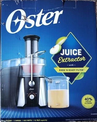Oster nuevo 32 OZ. Extractor de Jugos, 2 Velocidades, Capacidad Pulpa XL Foto 1 de 2