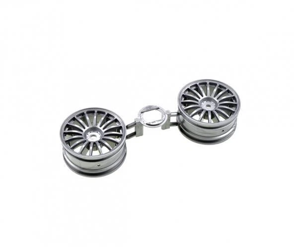 TAMIYA 1:10 Cerchi (2) 16-Razze Grigio 26Mm / 300445605 - Immagine 1 di 1