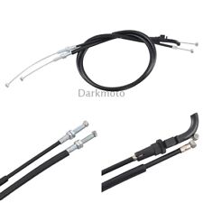 Pair Motorcycle Steel Wire Throttle Cable For Kawasaki EX250J Ninja 250R 08-12