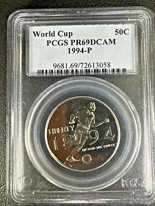 1994-P WORLD CUP Commemorative Half Dollar PROOF PCGS * PR69DCAM * - Picture 1 of 5