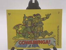 1989 Topps Teenage Mutant Ninja Turtles CowaBunga! Stickers #7 TMNT