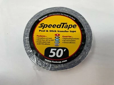 Fast Cap Stape.1"X50' Laminate Tape,2-Sided,1 Inx50 Ft, Clear - Image 1 of 2