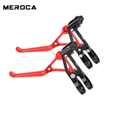 1 pair MEROCA Aluminum Brake Levers MTB BMX DH Folding Bike V Brake Lever 65g - Image 1 of 4