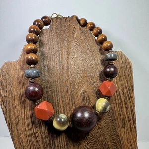 Holz Halskette Halsband 14 cm - Bild 1 von 6