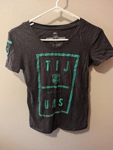 Tijuana 664 Women's Charcoal M Graphic Tee - Picture 1 of 2
