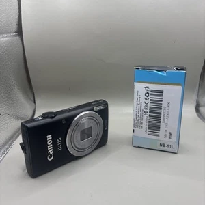 Canon IXUS 132 HD Fotocamera Digitale Compatta 8x Zoom 16MP Nera Vedi Descrizione - Foto 1 di 17