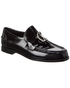Christian Louboutin Cl Moc Leather Loafer Women's Black 36 - Picture 1 of 5