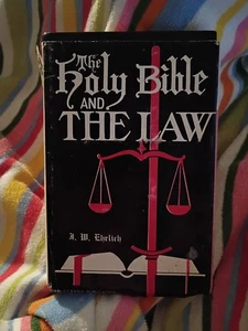 SIGNED The Holy Bible and the Law by J. W. Ehrlich 1962 Hardcover Dust Jacket - Picture 1 of 8