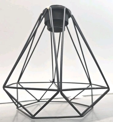 Lowe's Geometric Diamond Metal Pendant Lamp Shade Matte Black (0809526) [G5] - Image 1 of 4