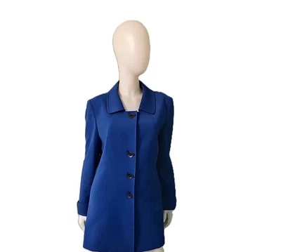 Chaquetón TAHARI Azul Manga Larga Talla 14 Foto 1 de 4