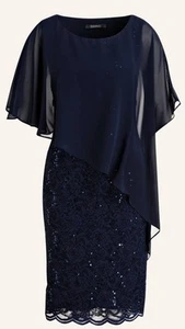 Cocktailkleid mit Spitze von Swing marineblau Gr. 44 - Bild 1 von 3