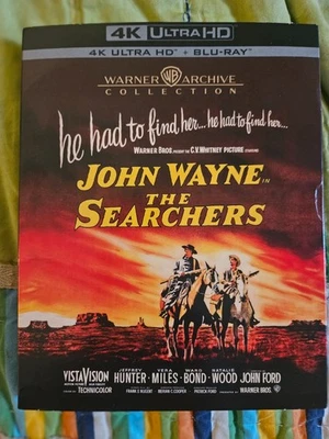 THE SEARCHERS Warner 1956 Blu-ray 4K NEW! John Wayne JOHN FORD Western - image 1 of 3