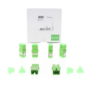 Hubbell FASCSAC6 Fiber Optic SC Simplex APC Adapters Zirconia Ceramic 6pcs - Afbeelding 1 van 7