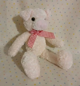 Vintage 2001 Animal Adventure Pink Pig Stuffed Animal Beanbag Plush Toy 9" - Picture 1 of 7