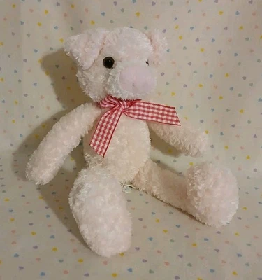 Vintage 2001 Animal Adventure Pink Pig Stuffed Animal Beanbag Plush Toy 9" - Image 1 of 4