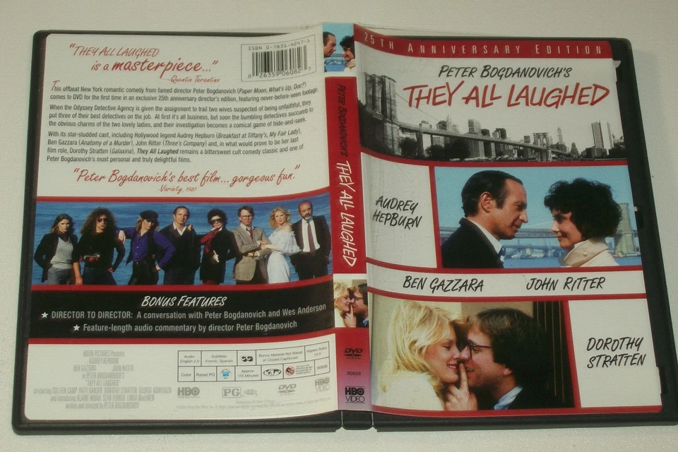 They All Laughed (DVD, 2006 HBO, W/Insert) Audrey Hepburn, John Rittre - Image 1 of 1