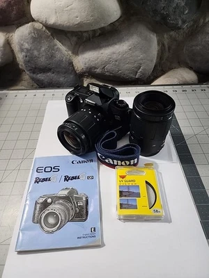 Пленочная камера Canon EOS Rebel G 35 мм с дополнительным объективом, ремешком, руководством и чехлом  - Изображение 1 из 4