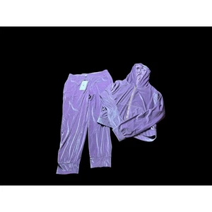 NWT Lilac Fabletics Velour Track Suit size XL women - Picture 1 of 3