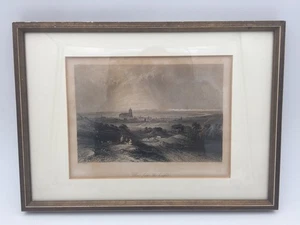 Alter Stahlstich - Ulm from the heights - W. H. Bartlett - Bild 1 von 3