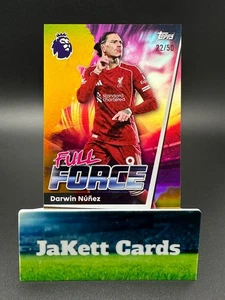 2025-26 Topps Premier League EPL - Full Force Darwin Nunez #179 Gold Rainbow /50 - Picture 1 of 3