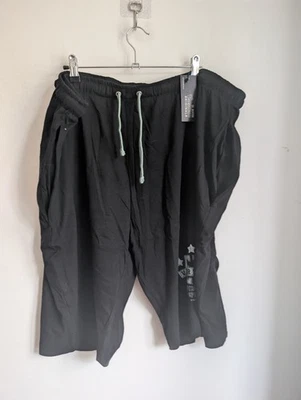 Ed Baxter Black Jersey Drawstring Shorts Size 5XL Bnwt (T18) - Image 1 of 4