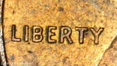 1988-D Lincoln One Cent Error Double Die Obverse on the word "Liberty" - Image 1 of 2