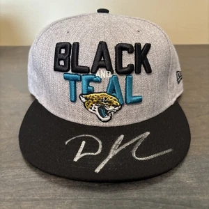 SIGNED DJ CHARK Jacksonville Jaguars Black & Teal Football New Era 9fifty Hat - Picture 1 of 8