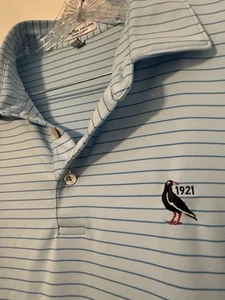 XL Peter Millar Sommer Comfort Polo Canterbury 1921 Shirt blau gestreift Golf Ohio - Bild 1 von 12