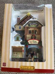 LEMAX  MERRY CHRISTMAS MARKET  Facade Holiday Village -Lighted 2019 - Picture 1 of 9