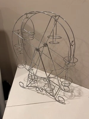 Portavasos de rueda de fortuna de oro rosa soporte para cupcakes para 8 cupcakes Foto 1 de 2