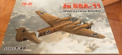 Ju 88A-11 + Interni resina Aires - ICM 1/48 - Immagine 1 di 2