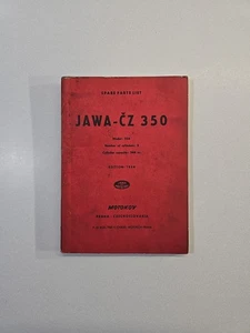 Jawa CZ 350 c List of Spare Parts Manual 1954 English Edition Model 354 - Bild 1 von 11