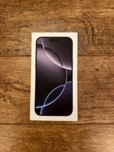 GENUINE APPLE IPHONE 16 PRO MAX NATURAL TITANIUM - EMPTY BOX - WITHOUT CABLE - Picture 1 of 5