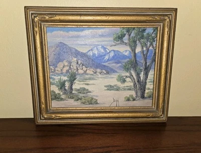 Marie Dorothy (M.D.) Pintura Original Dolph "Joshua Tree" CA - Artista Wyoming - Imagem 1 de 4