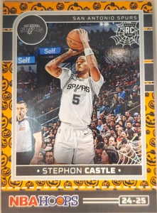 2024-25 Orange Haunted HOOPS BASKETBALL #250 Stephon Castle Spurs Card - Picture 1 of 2