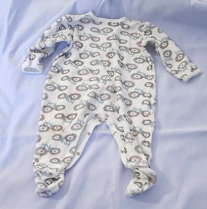 Petit Bateau tractor 12 meses footie pijama - Imagen 1 de 2