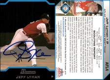 Jeff Lyman Signed 2004 Bowman  #AFL4 Card Aflac All-American West