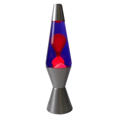 NEW Motion Lava Lamp 37cm Silver Base Purple/Red [RM-KM802K] Party Night Light - image 1 of 4