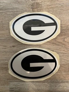 HIGH QUALITY GREEN BAY PACKERS BLACKOUT SILVER Football Helmet Decals 3M 20mil - Picture 1 of 2