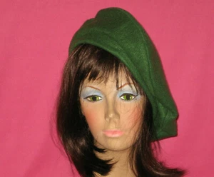 Boina hecha a mano - polar - verde oscuro - talla única - Imagen 1 de 2
