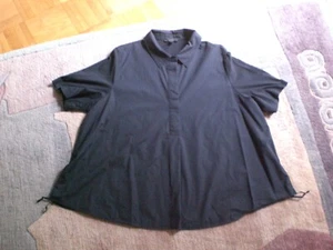 COS * puristische Kurzarm-Bluse, Baumwolle * dunkelblau * Gr. L - Bild 1 von 4