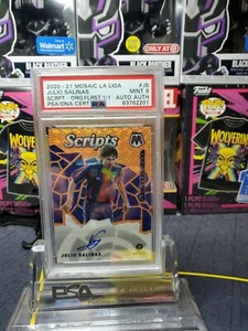 2020-21 Mosaic La Liga Julio Salinas Orange Fluorescent  Auto 1/1 FC Barcelona  - Picture 1 of 3