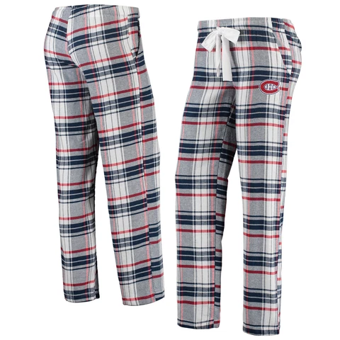 Women's Concepts Sport Navy/Red Montreal Canadiens Accolade Flannel Pants Cover