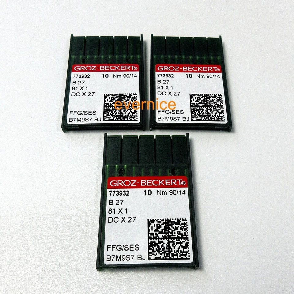 GROZ-BECKERT-GERMANY 30 Groz Beckert DCX27 DCX1 B27 Industrial Serger Overlock Sewing Needles