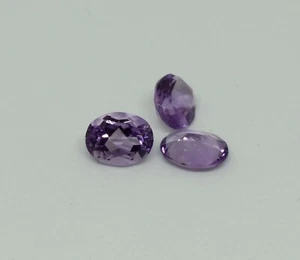 Amethyst oval faceted 10mm x 8mm natural loose stones light purple colour - Picture 1 of 1