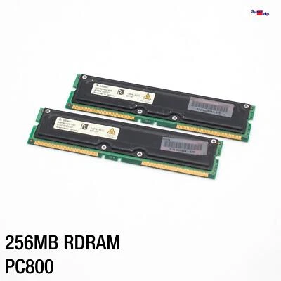 256MB 2x128MB RDRAM PC800 RIMM ECC Infineon HYR186440G-845 800-45 Server RAM - Image 1 of 3