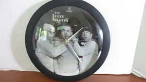 THE THREE STOOGES Battery Operated WALL CLOCK - Picture 1 of 3